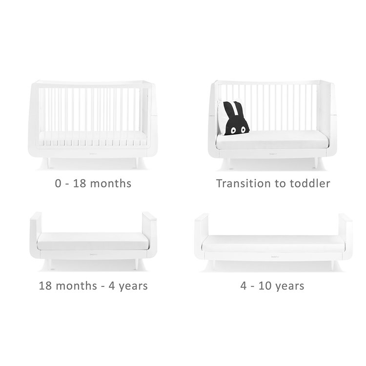 Snuzkot Skandi 3Pc Nursery Furniture Set - White