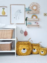 Yellow Lion Basket - Small