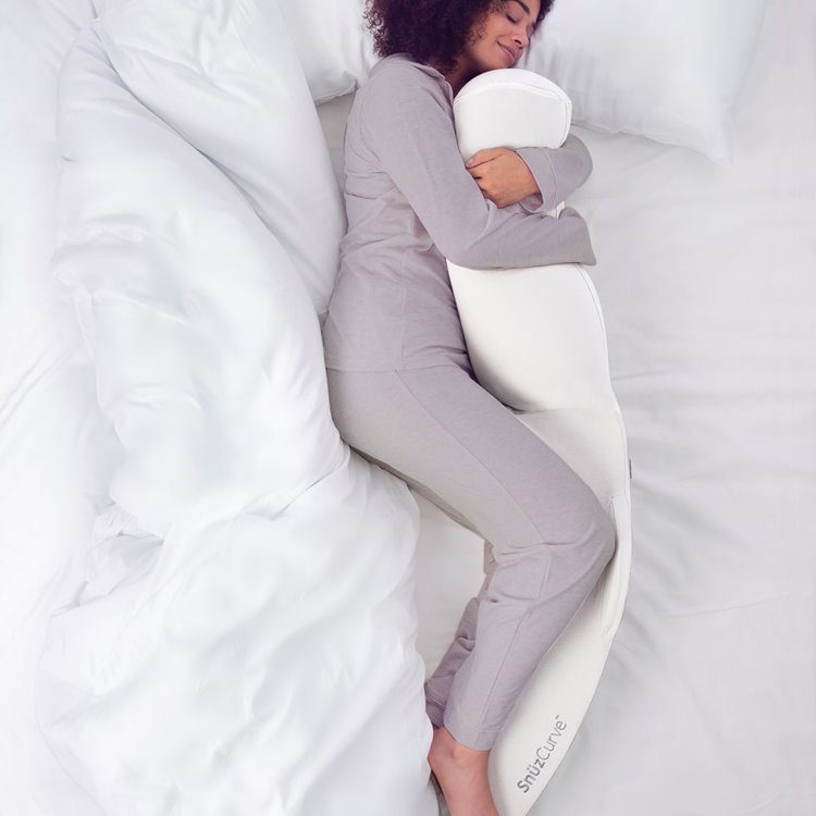 SnuzCurve Pregnancy Pillow - White