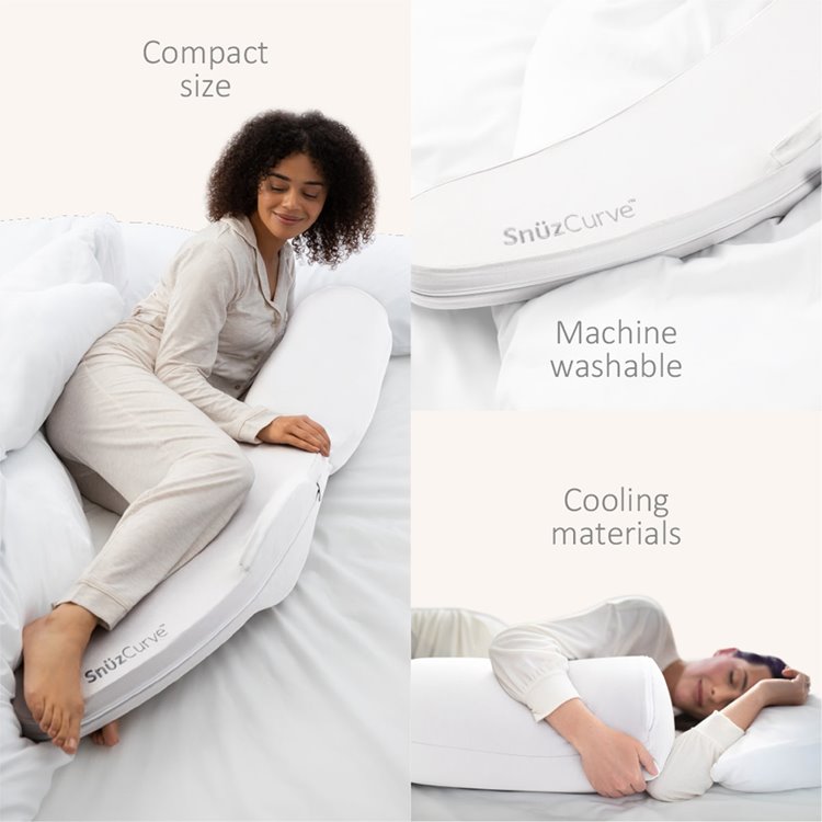SnuzCurve Pregnancy Pillow - White
