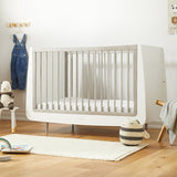 SnuzKot Skandi Cot Bed, the Natural Edit 'Silver Birch'