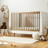 SnuzKot Skandi Cot Bed, the Natural Edit 'Walnut'