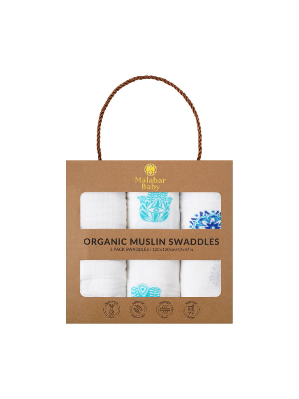 3 Pack Swaddle Gift Set (Organic Muslin)