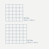 Triangle Playmat Set in Grey