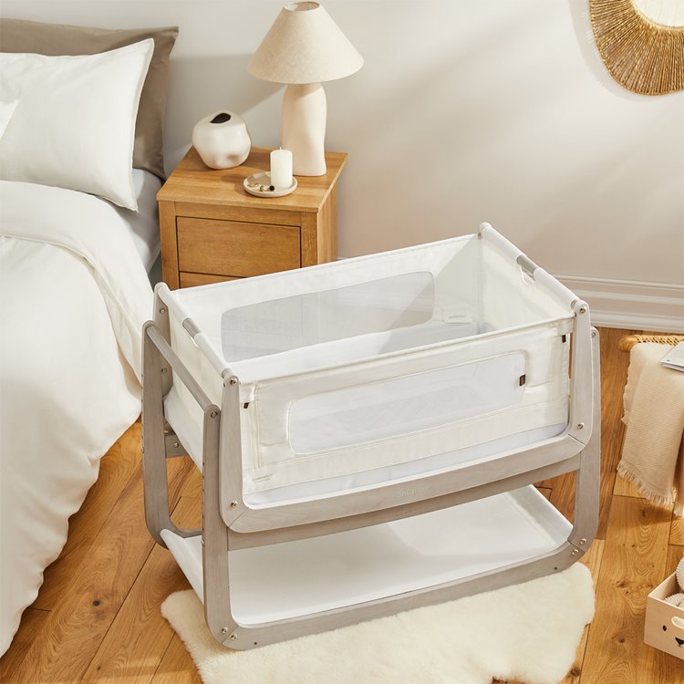 SnuzPod 4 Bedside Crib, the Natural Edit 'Silver Birch'