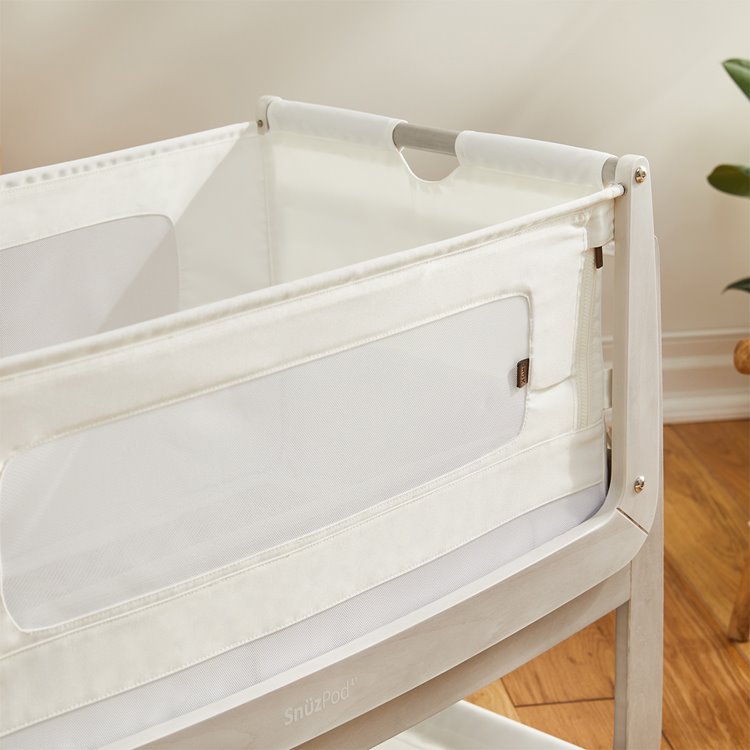 SnuzPod 4 Bedside Crib, the Natural Edit 'Silver Birch'