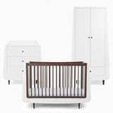 SnuzKot Skandi 3 Piece Nursery Furniture Set, the Natural Edit 'Ebony'