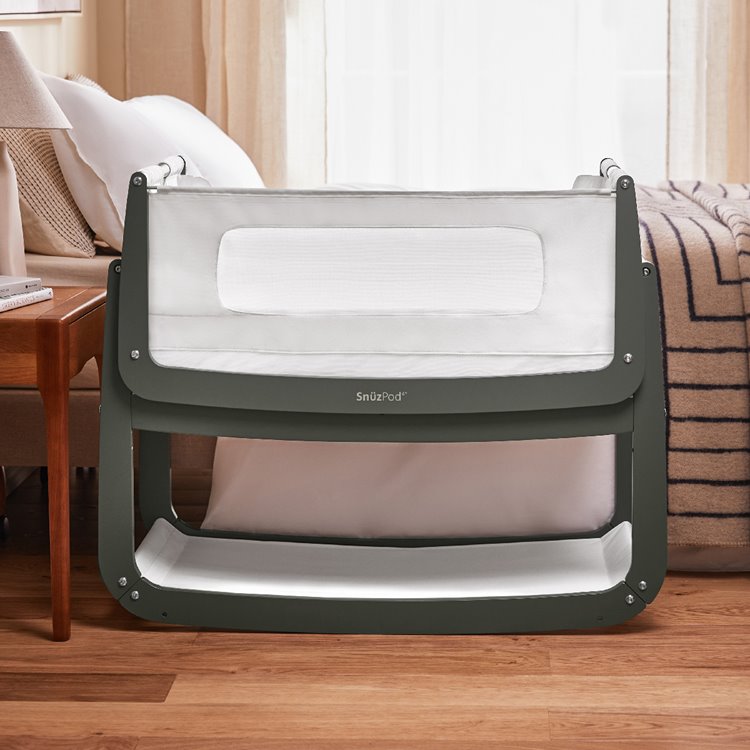 SnuzPod 4 Bedside Crib - Sage