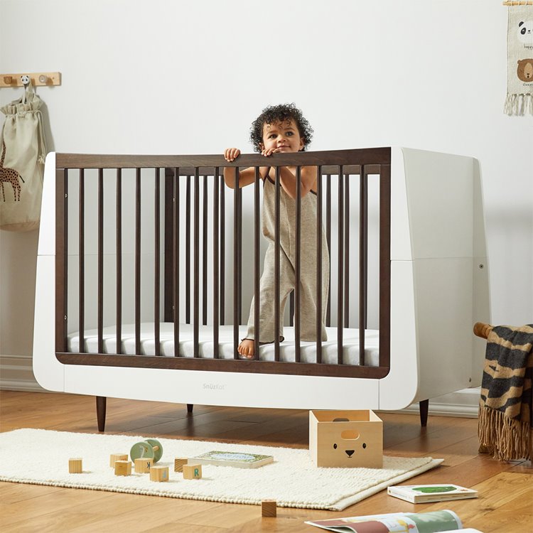 SnuzKot Skandi Cot Bed, the Natural Edit 'Ebony'