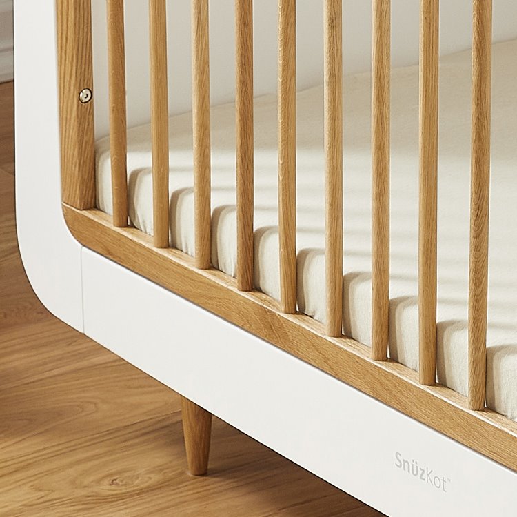 SnuzKot Skandi Cot Bed, the Natural Edit 'Oak'