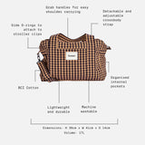 SANNA Changing Bag - Gingham Check