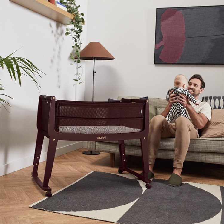 SnuzPod Studio Bedside Crib - Rome