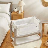 SnuzPod 4 Bedside Crib, the Natural Edit 'Silver Birch'