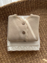 Baby Knit Cardigan - Oat
