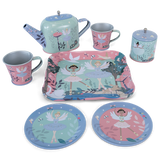 9 Piece Tin Tea Set - Enchanted