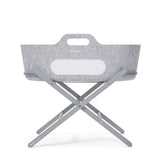 SnuzBaskit Light Grey Moses Basket & Dove Grey Stand Set