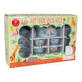 14pc Tin Tea Set - Jungle