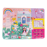 Colouring Fun & Games Mat - Rainbow Fairy