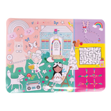 Colouring Fun & Games Mat - Rainbow Fairy