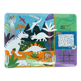 Colouring Fun & Games Mat - Dinosaur