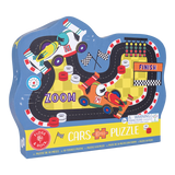 80 Piece Shaped Jigsaw in Shaped Box - Cars