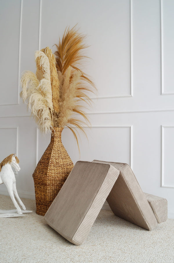 Monio - Corduroy Flip Chair - Beige