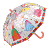 3+ Colour Change Princess (Clear) Umbrella | Kids Colour Changing Umbrella | Floss & Rock