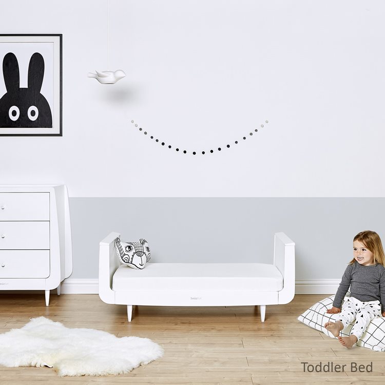 SnuzKot Skandi 2 Piece Nursery Furniture Set White