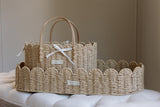 Scallop Edge Baby Changing Basket