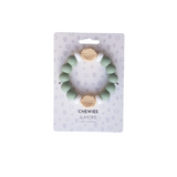 Chewies&more - Silicone Teething Bangle - Cool Leaf