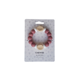 Chewies&more - Silicone Teething Bangle - Cool Leaf