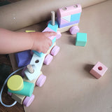 Perfect Pastels Wooden Train Set