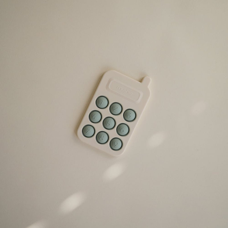 Mushie - Phone Press Toy - Cambridge Blue