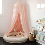 MINICAMP Large Round Nest Play Mat & Kids Lounger in Ecru