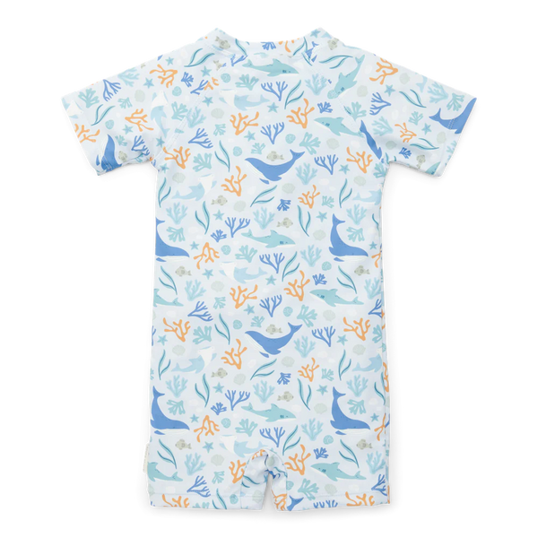 Little Dutch - Swimsuit Short Sleeves - Ocean Dreams Blue