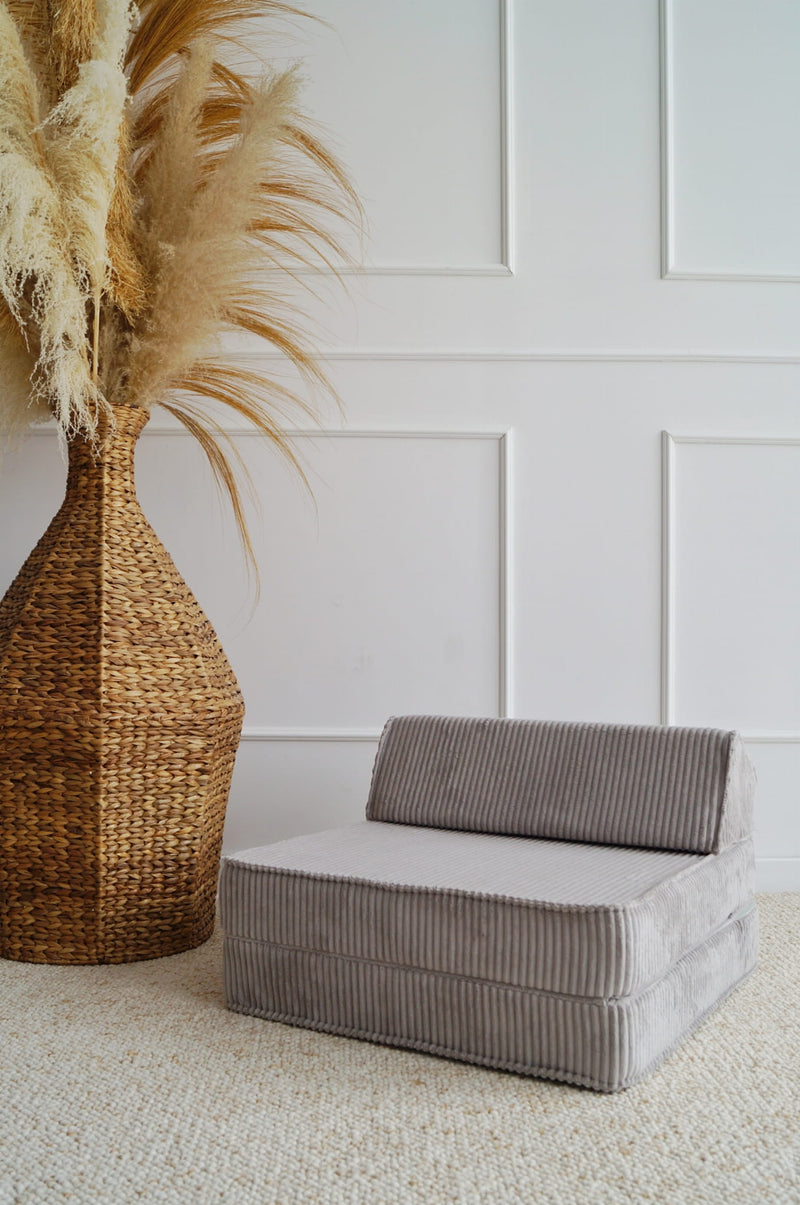 Monio - Corduroy Flip Chair - Grey