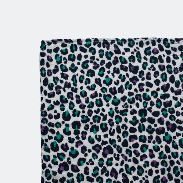 Purple Leopard Sensory Muslin - Extra Large