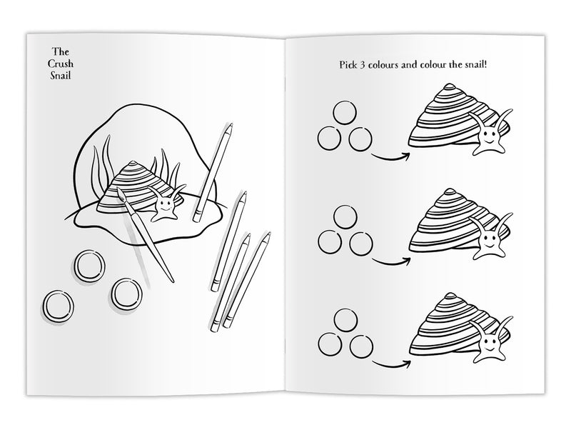 Crab Crush Colouring Book