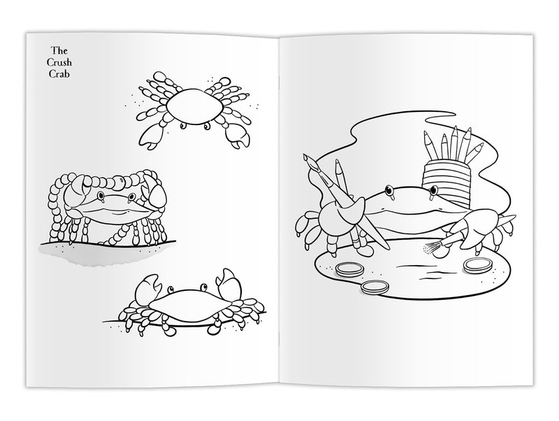 Crab Crush Colouring Book