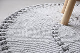 Crochet BOHO Rug | LIGHT GREY