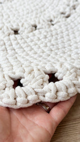 Crochet BOHO Rug | IVORY