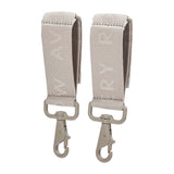 Logo Pram Bag Clips - Oyster