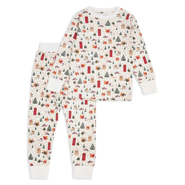 Avery Row - Children's Christmas Jersey Pyjamas - Festive Forest