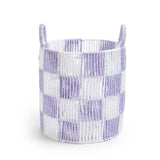 Checkerboard Storage Basket Medium - Lilac