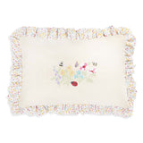 Rectangle Linen Frill Cushion - Wildflower Garden