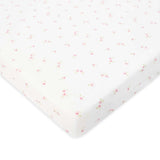 Organic Cotbed Fitted Sheet - Anemone