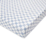 Organic Cotbed Fitted Sheet - Waves