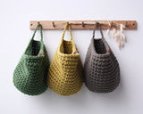 Crochet Hanging Bags | OLIVE GREEN