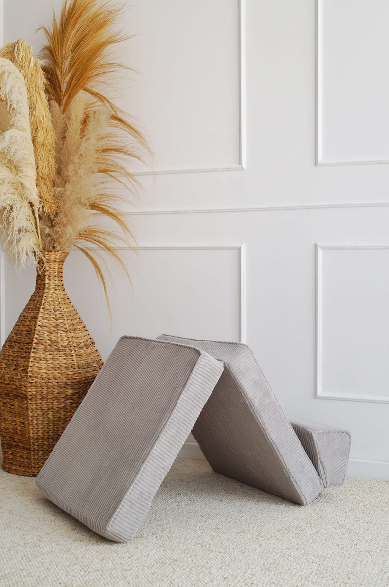 Monio - Corduroy Flip Chair - Grey