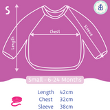 Long Sleeved Baby Bib - Houseplant Haven